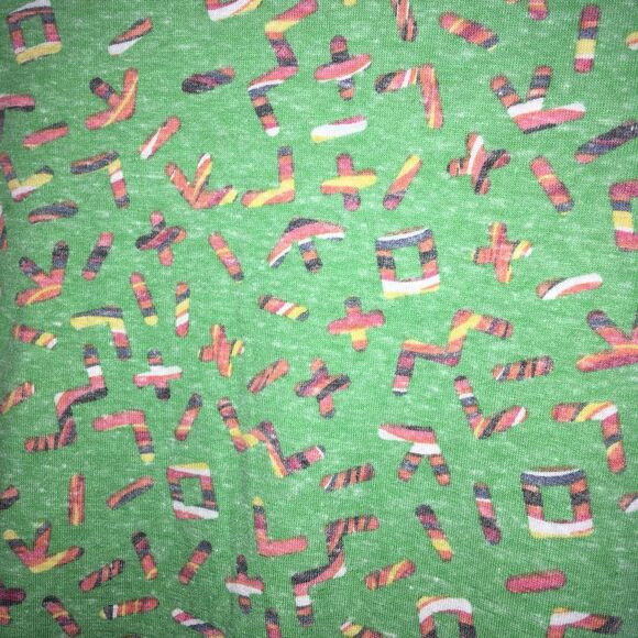 NWT LuLaRoe Irma Oversized Flowy T-Shirt Top Letters And Numbers Print Size XXS - Picture 5 of 12